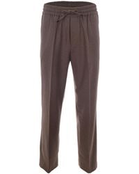 Drole de Monsieur - Drawstring Elastic Waist Sports Pants - Lyst