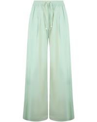 Herno - Drawstring Wide-Leg Trousers - Lyst