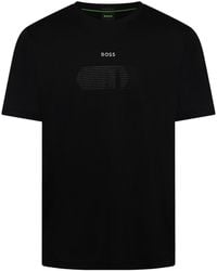 BOSS - Cotton T-Shirt - Lyst