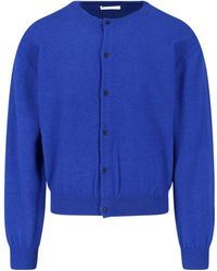 AURALEE - Crew-Neck Buttoned Cardigan - Lyst
