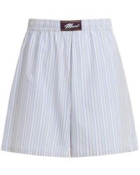 Marni - Light Striped Poplin Bermuda Shorts - Lyst
