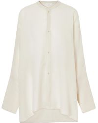 Ruohan - Asymmetric Cotton-Gauze Shirt - Lyst