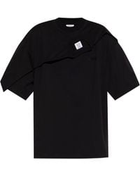 Vetements - Logo Embroidered Short-Sleeved T-Shirt - Lyst