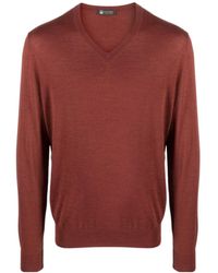 Colombo - Fine-Knit V-Neck Jumper - Lyst