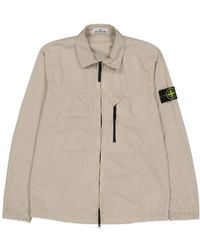 Stone Island - Logo Casual Jacket - Lyst