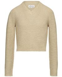 Maison Margiela - V-Neck Knitted Jumper - Lyst