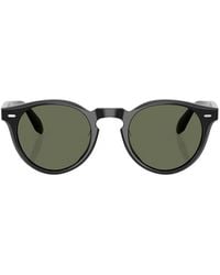 Oliver Peoples - Round Frame Sunglasses - Lyst