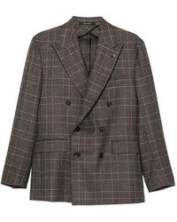 Tagliatore - Plaid Suit Jacket - Lyst