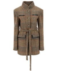 Stella McCartney - Single-Breasted Belted Coat - Lyst