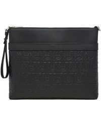 Ferragamo - Ferragamo Gancini Embossed Messenger Bag - Lyst