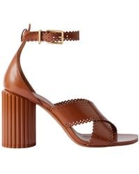 Zimmermann - Eddie Fan-Shaped High-Heeled Sandals - Lyst