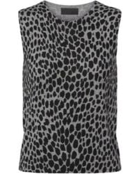 Nili Lotan - Nessa Leopard-Print Cashmere Top - Lyst