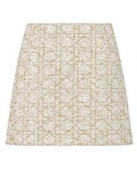 Dior - Or Macrocannage Miniskirt - Lyst