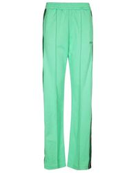 MSGM - Striped-Detail Straight-Leg Track Pants - Lyst
