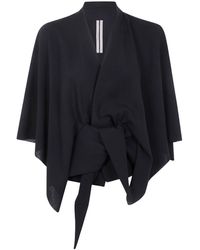 Rick Owens - Tie-Front Cape Top - Lyst
