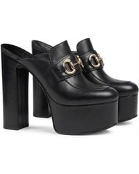 Gucci - Platform Mules With Horsebit - Lyst