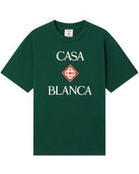 CASABLANCA - Organic Cotton Jersey T-Shirt - Lyst