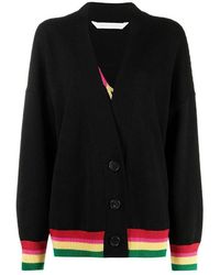 Palm Angels - Miami Logo V-Neck Cardigan - Lyst