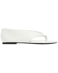 Courreges - Courrèges Open Thong Strap Sandals - Lyst