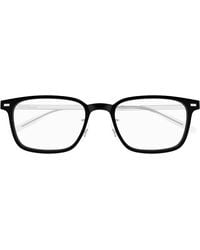 Montblanc - Eyewear Rectangle Frame Glasses - Lyst