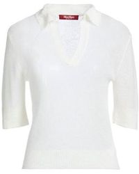 Max Mara - Solid-Color Knitted Sweater - Lyst