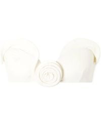 Magda Butrym - Appliquéd Stretch-Jersey Bikini Top - Lyst