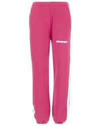 Palm Angels - Logo-Printed High Waist Pants - Lyst