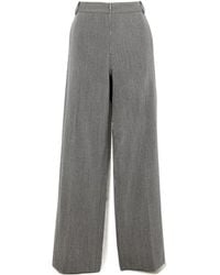 Tibi - Wool Straight-Leg Pants - Lyst