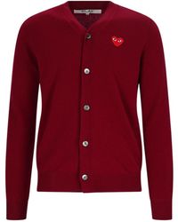 COMME DES GARÇONS PLAY - Cardigan Logo - Lyst