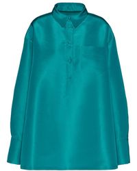 Valentino - Long-Sleeve Button-Up Shirt - Lyst
