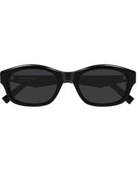 Saint Laurent - Eyewear Geometric Frame Sunglasses - Lyst