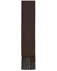 Ferragamo - Ferragamo Micro Gancini Printed Fringed Scarf - Lyst