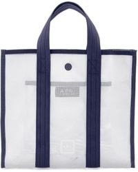 A.P.C. - Logo Patch Mesh Tote Bag - Lyst