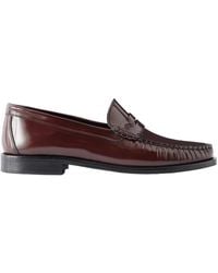 Aeyde - Terry Patent-Leather Penny Loafers - Lyst