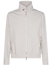 Brunello Cucinelli - High Neck Bomber Jacket - Lyst
