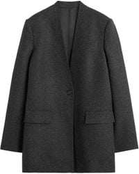 TOTEME - Totême Single-Buttoned V-Neck Cape Blazer - Lyst