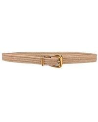 Brunello Cucinelli - Simple Solid Color Woven Leather Belt - Lyst