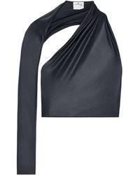 Courreges - Courrèges Asymmetric Cropped Top - Lyst