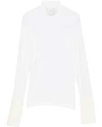 Alysi - High-Neck Button-Cuff Sweater - Lyst