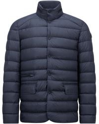 Moncler - Carrelet Leather-Trimmed Down Blazer - Lyst
