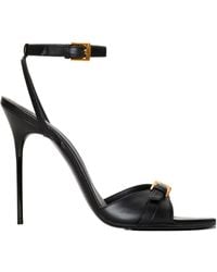 Balmain - Anthem Buckled Heeled Sandals - Lyst