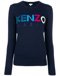 KENZO - Logo Knitted Pullover - Lyst