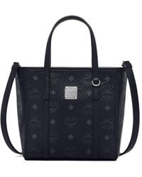 MCM - Logo Plaque Small Tote Bag - Lyst