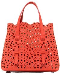 Alaïa - Alaïa Laser-Cut Shoulder Bag - Lyst