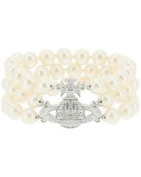 Vivienne Westwood - Three-Row Orb Choker Necklace - Lyst