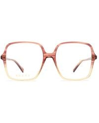 Gucci - Eyewear Oversized Square Frame Glasses - Lyst