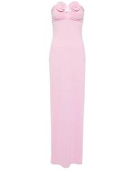 Magda Butrym - Floral-Appliqué Strapless Maxi Dress - Lyst