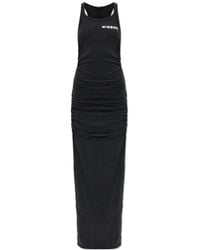MISBHV - Logo-Print Ruched Dress - Lyst