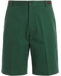 Gucci - Web Detailed Shorts - Lyst