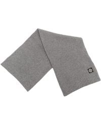 Stone Island - Junior Compass Patch Knitted Scarf - Lyst